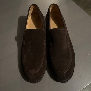 Men's Espresso Suede Loafers